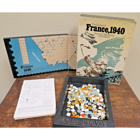Avalon Hill France, 1940 A Game of German Blitzkrieg In The West 1972 - Punched - Picture 3 of 4